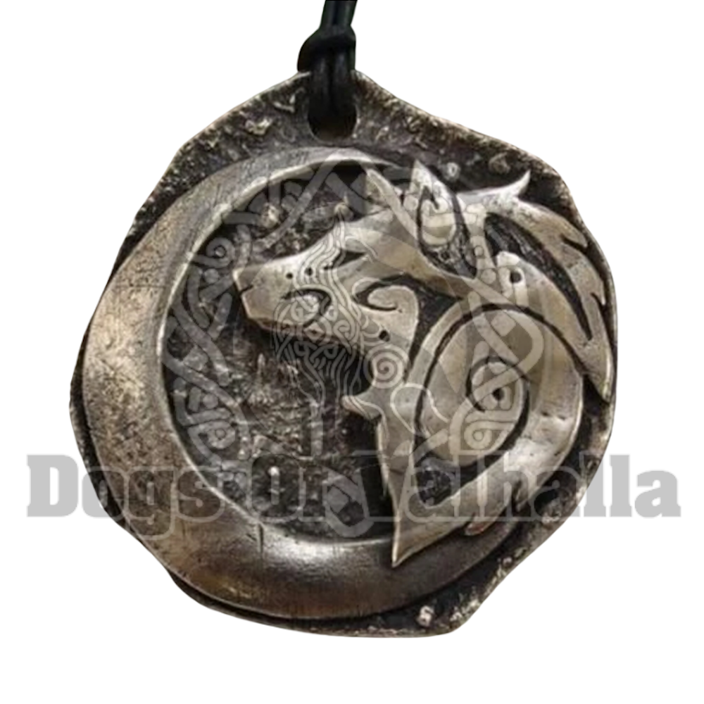 Wolf Moon Pendant by Dogs Of Valhalla