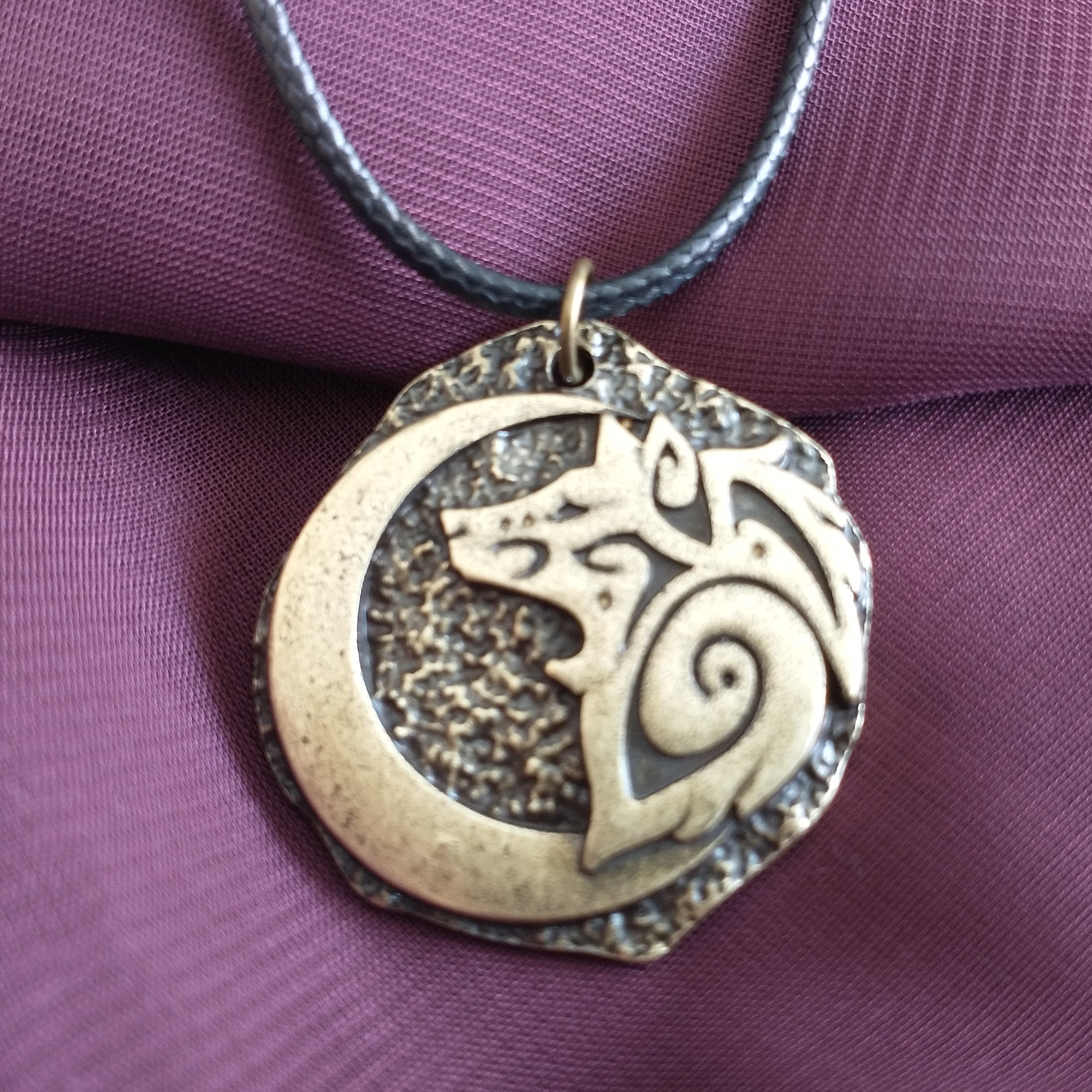 Wolf Moon Pendant by Dogs Of Valhalla