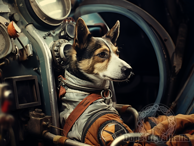 Laika - The first dog to orbit the Earth aboard the Soviet spacecraft Sputnik 2 in 1957